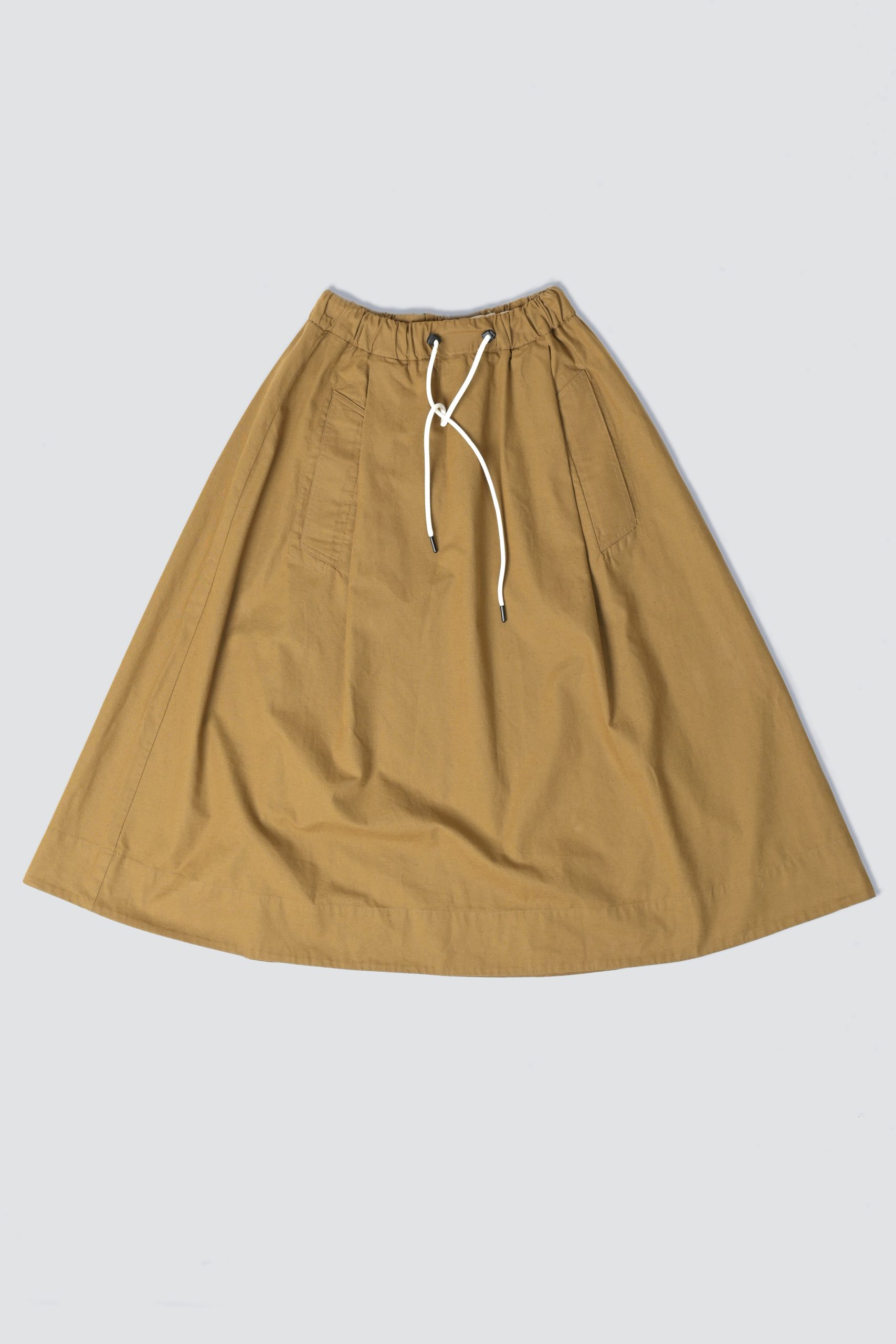 GIRL OF DUST MEADOW Skirt cotton linen Tan