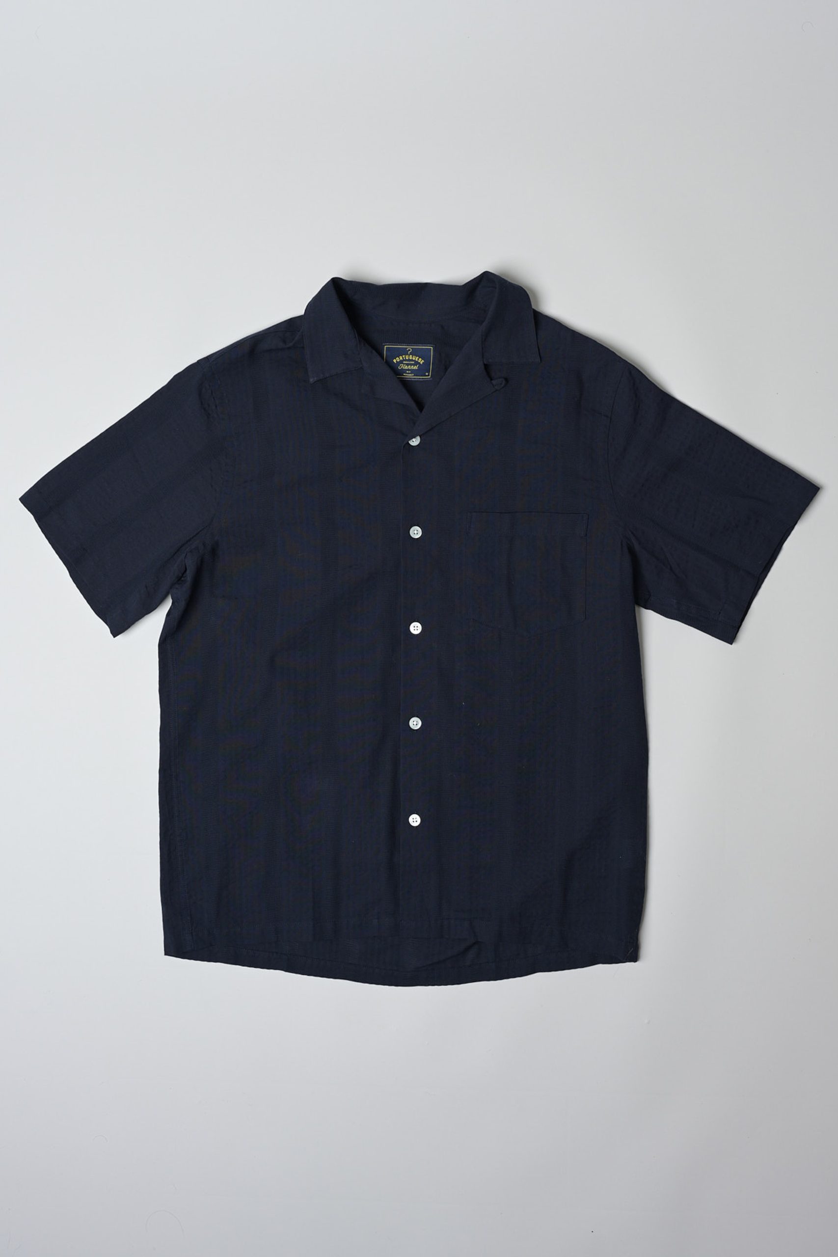 PORTUGUESE FLANNEL PRAIA Navy shirt