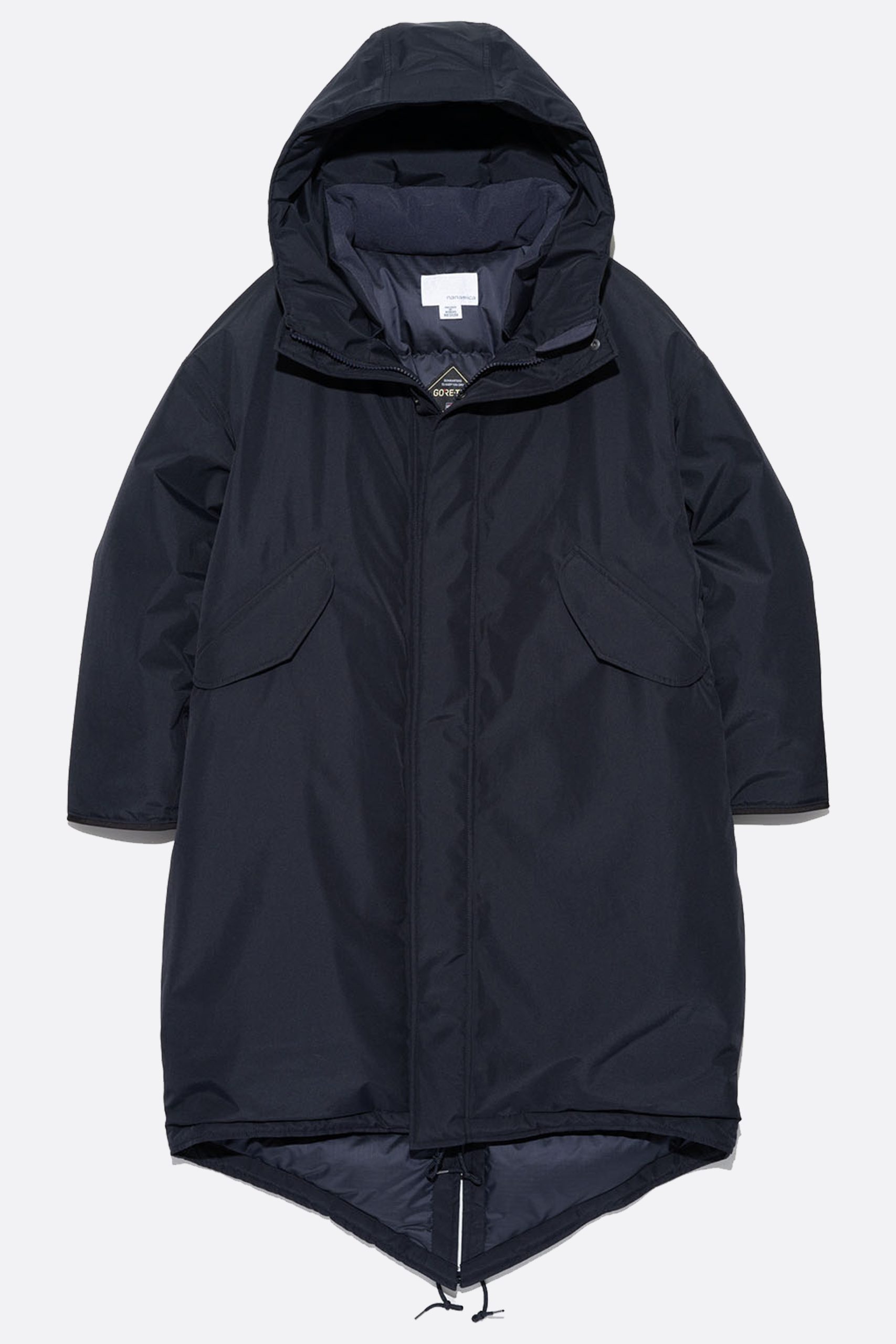 NANAMICA GORE TEX Long Down coat Navy