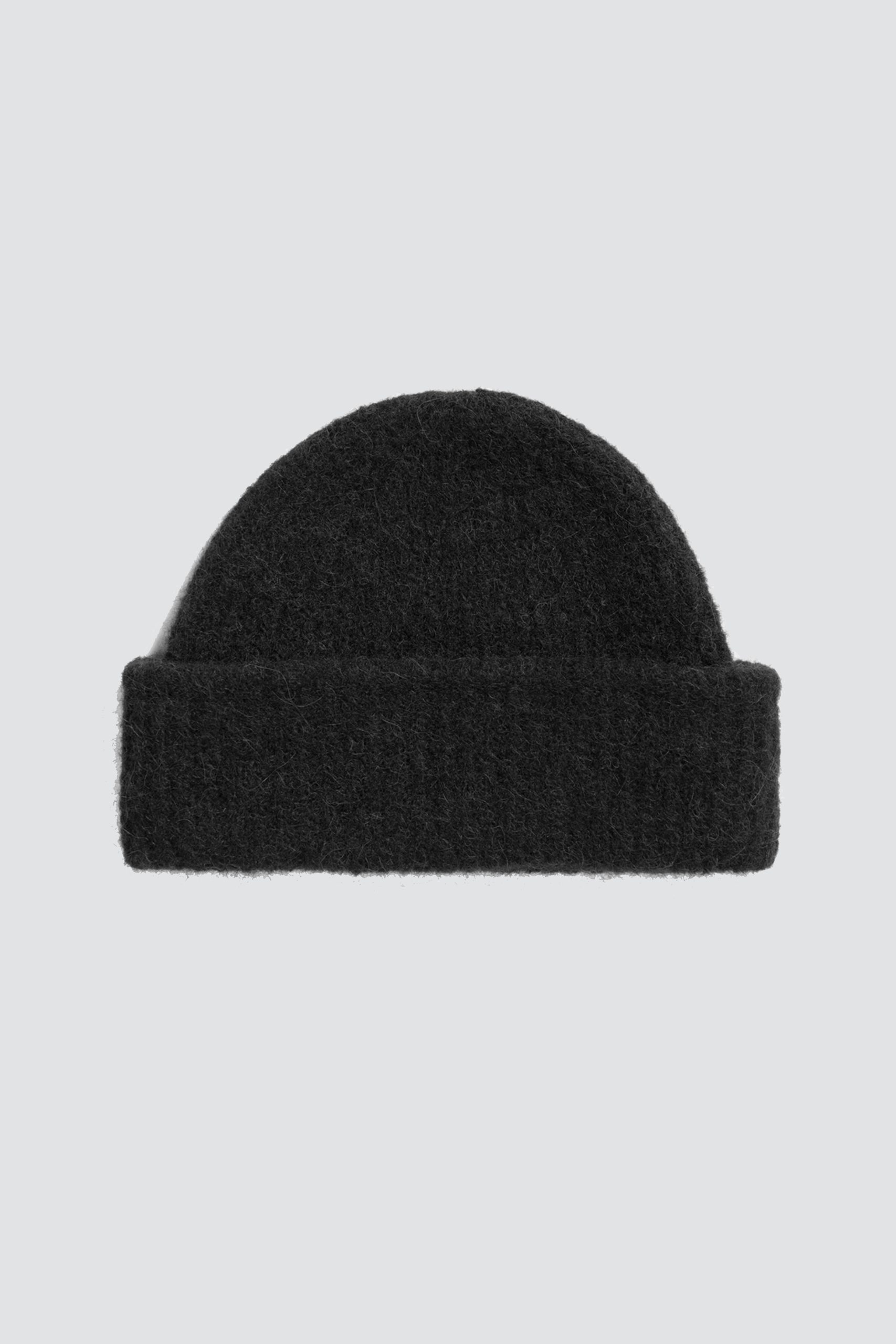 NORSE PROJECTS ALPACA Wool short beanie Black