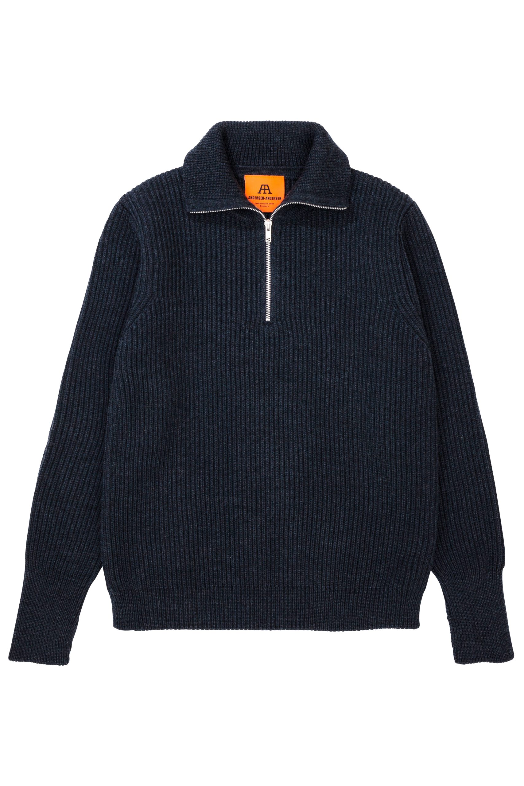 ANDERSEN-ANDERSEN Navy Half-zip Dark Indigo