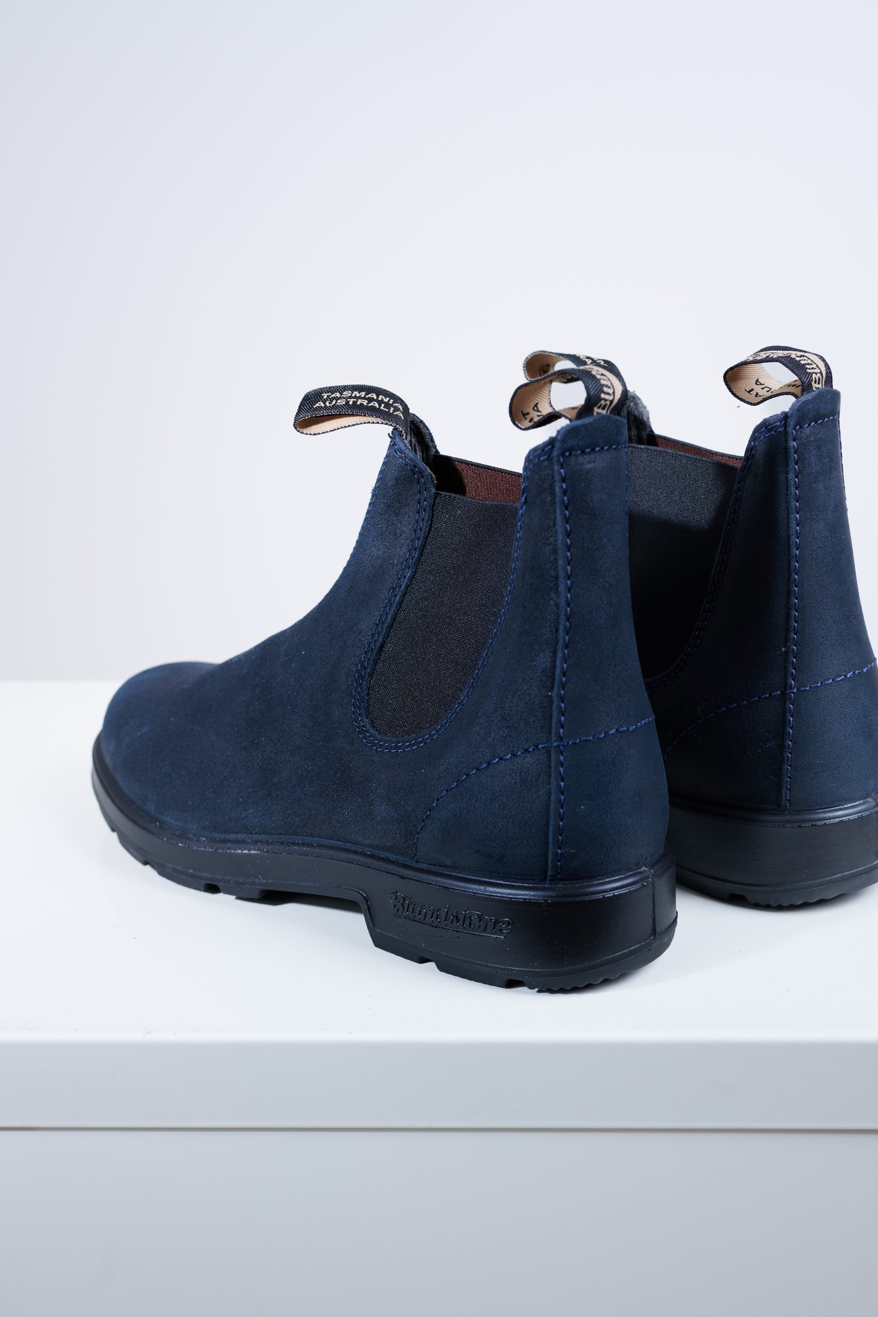 BLUNDSTONE 1912 Chelsea boots waxed suede navy