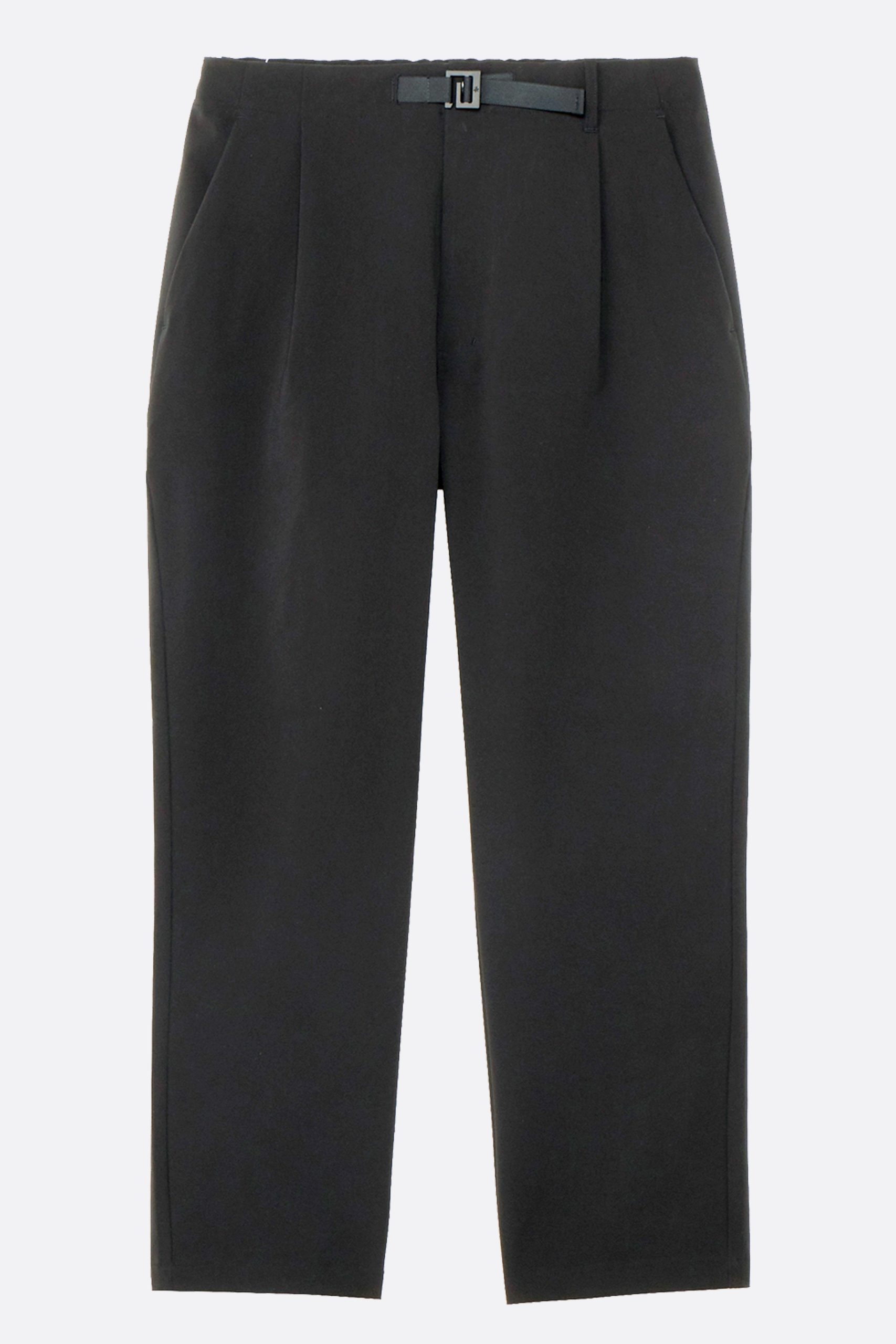 GOLDWIN ONE TUCK Tapered Stretch Pants Black