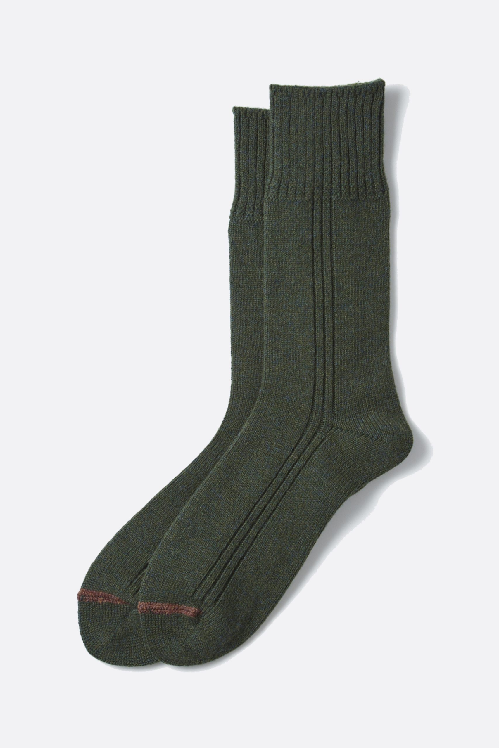 ROTOTO Merino Lambs Wool Crew Socks Dark green