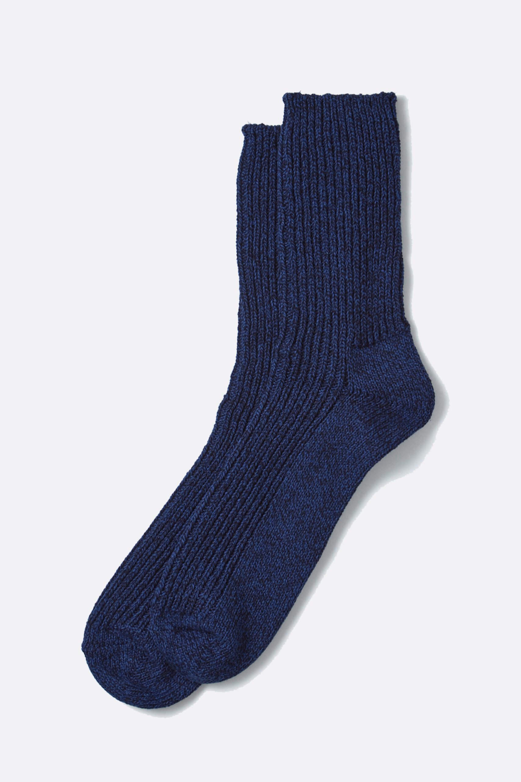 ROTOTO Recycled Cotton Marl Socks Navy