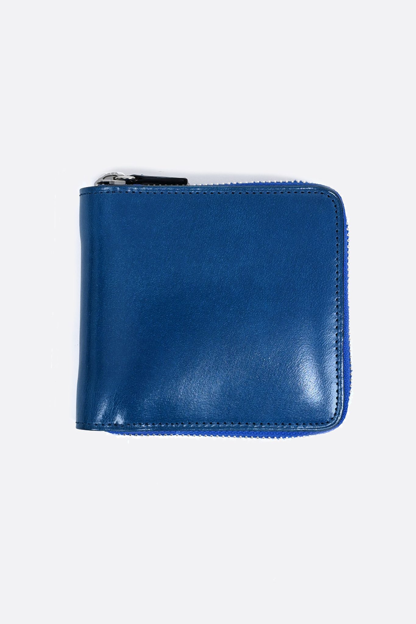 IL BUSSETTO Portefeuille Carré Bi-Fold Zip True Blue