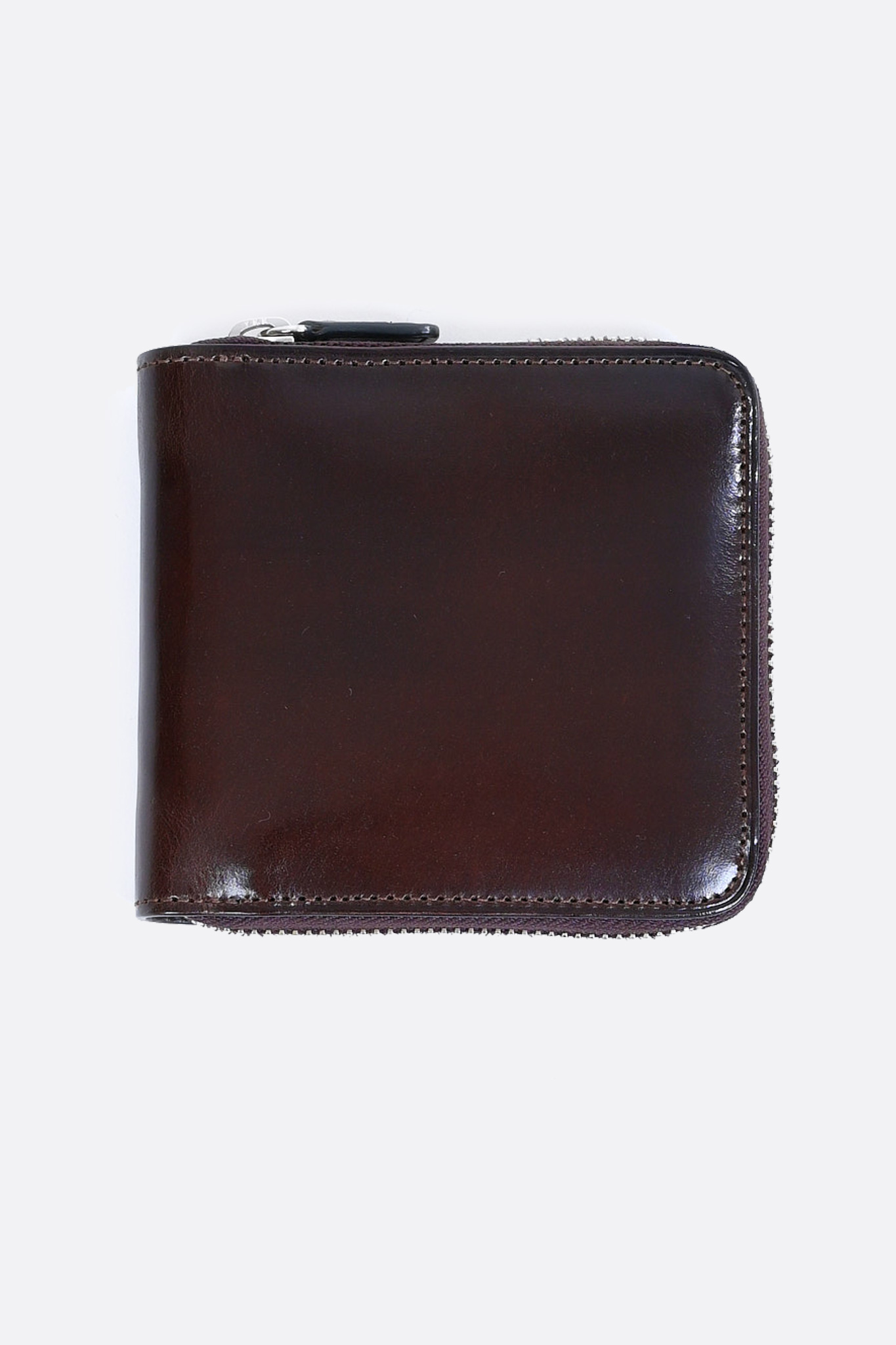 IL BUSSETTO Portefeuille Carré Bi-Fold Zip Dark brown